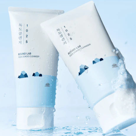 Švelnaus pH ROUND LAB cleanser – tinka jautriai odai