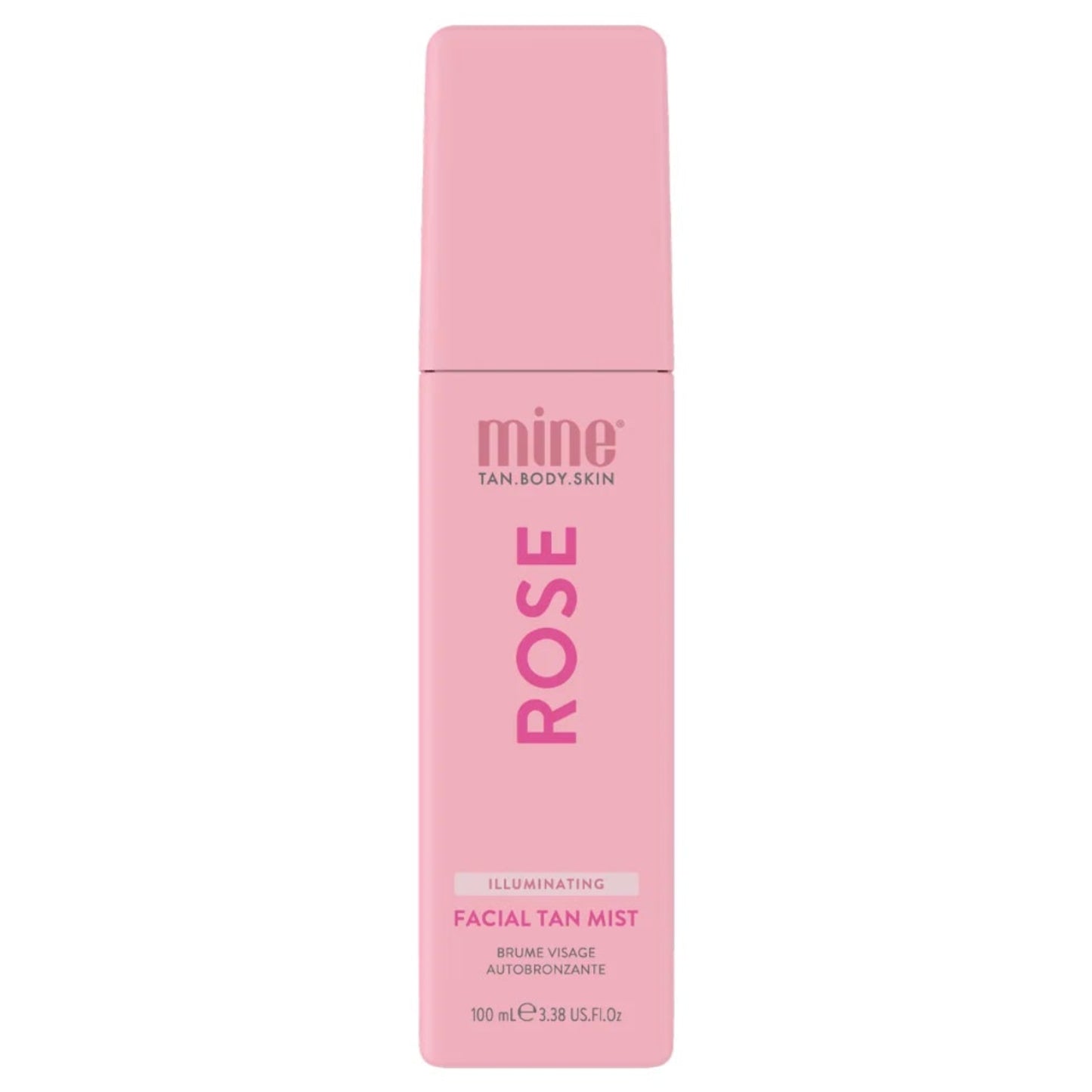     MineTan Rose Water savaiminio įdegio veido purškiklis su rožių vandeniu