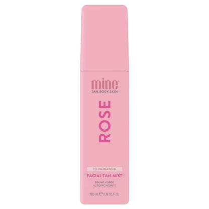     MineTan Rose Water savaiminio įdegio veido purškiklis su rožių vandeniu