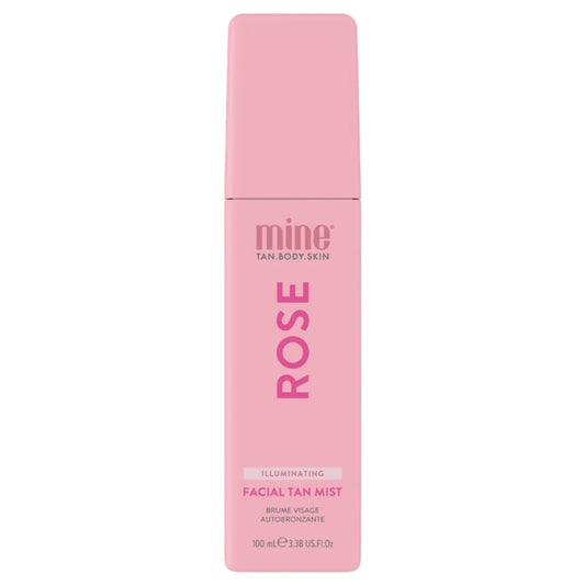     MineTan Rose Water savaiminio įdegio veido purškiklis su rožių vandeniu