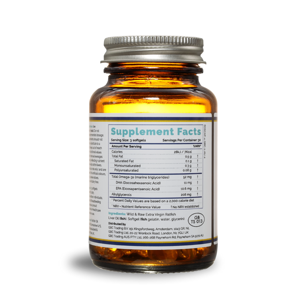 Rosita Ratfish Liver Oil, 90 kapsulių – gamybos informacija