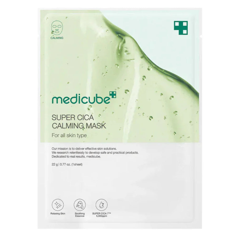     Medicube Super Cica Calming Mask raminamoji lakštinė veido kaukė jautriai odai