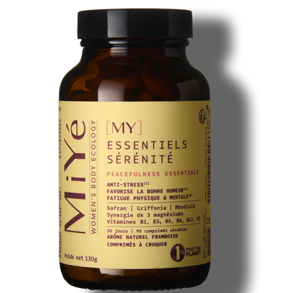 MiYé Serenity Essentials kramtomos tabletės su magniu ir šafranu