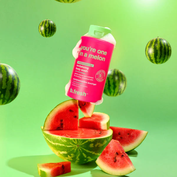 	b.fresh You’re One in a Melon drėkinantis kūno prausiklis su arbūzo ir mėtų aromatu