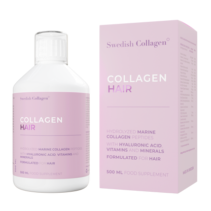 Swedish Collagen Hair skystas jūrinis kolagenas su biotinu, 500 ml butelis