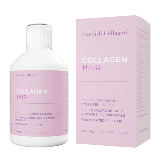 Swedish Collagen Hair skystas jūrinis kolagenas su biotinu, 500 ml butelis
