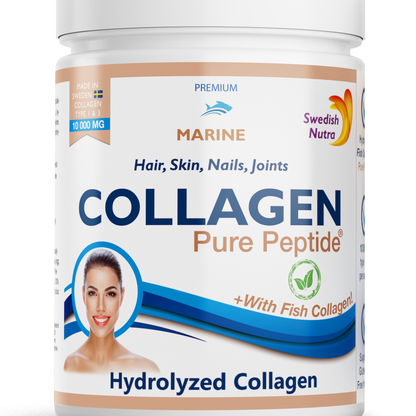 Swedish Nutra jūrinis kolagenas milteliais 10 000 mg - 300 g