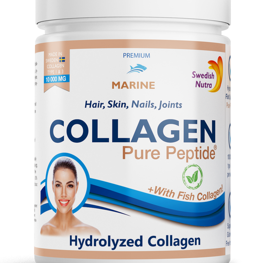 Swedish Nutra jūrinis kolagenas milteliais 10 000 mg - 300 g