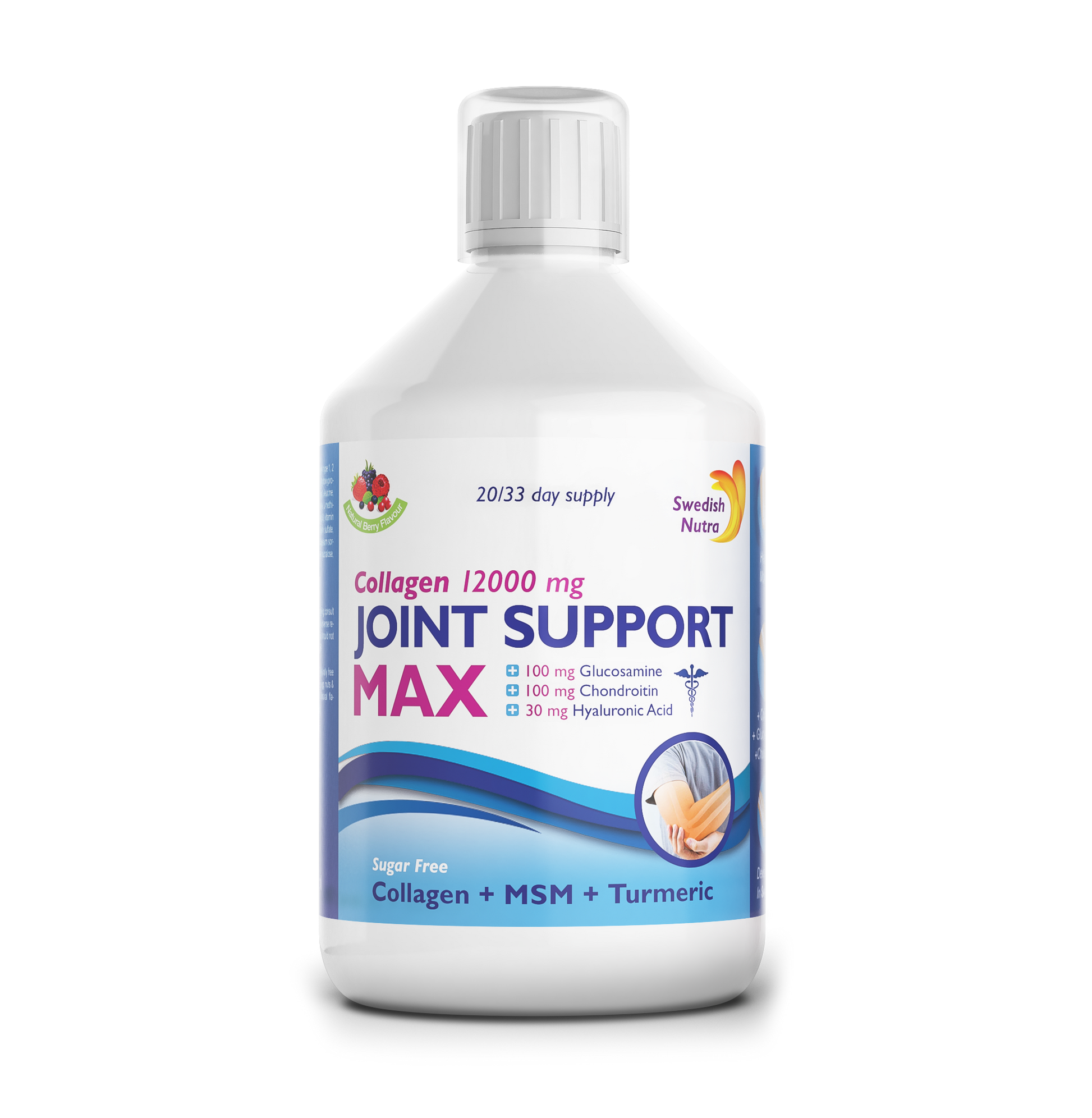 Buteliuko foto: Swedish Nutra Collagen Joint Support MAX – skystas kolagenas sąnariams, 500 ml.