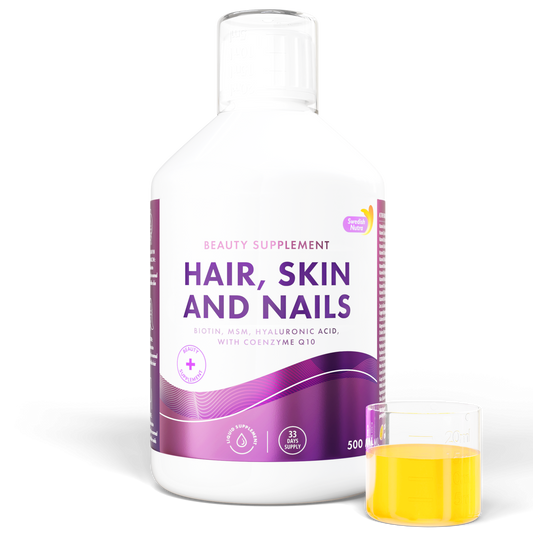 Swedish Nutra Hair Skin Nails skysti vitaminai plaukams odai ir nagams su kolagenu, 500 ml