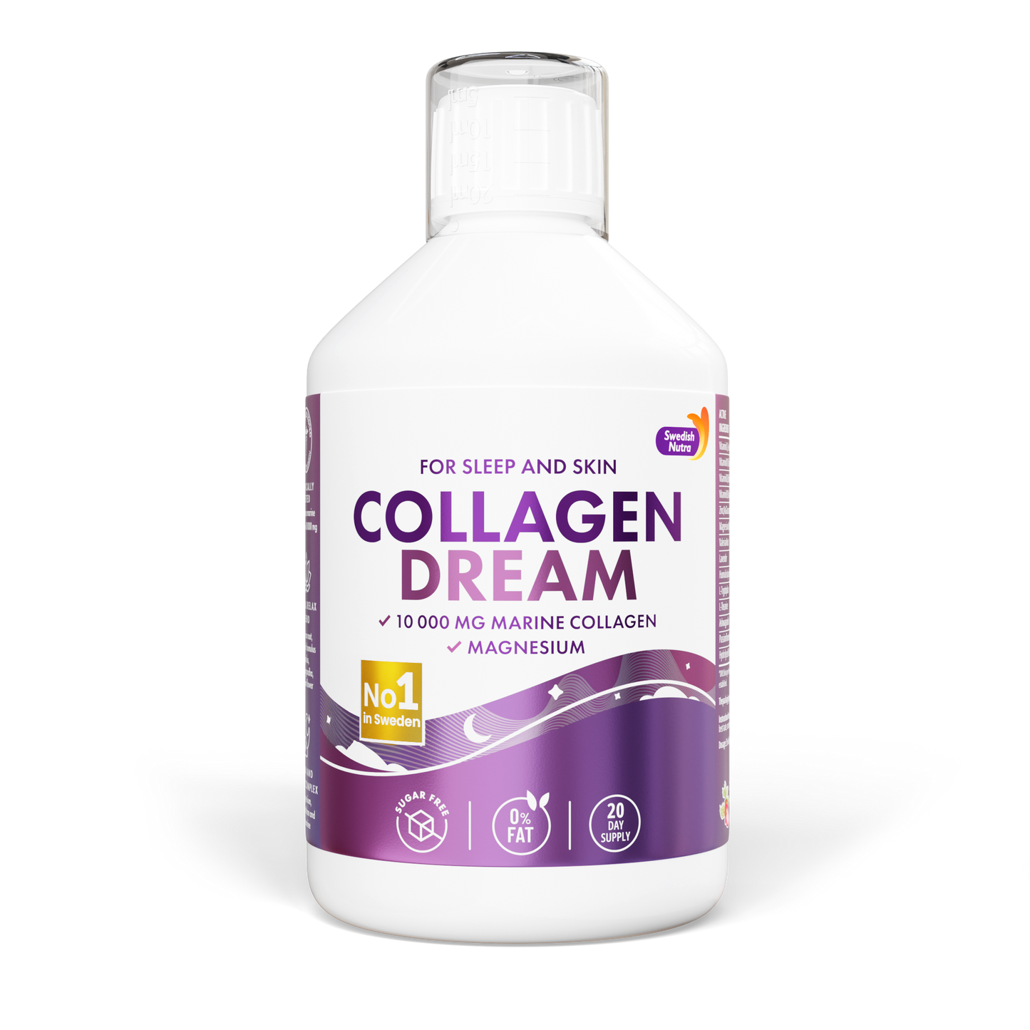 Swedish Nutra Collagen Dream skystas kolagenas miegui ir grožiui, 500 ml