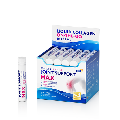 Swedish Nutra Collagen Joint Support MAX Shots – skysto kolageno šotai sąnariams, 30 × 25 ml pakuotė