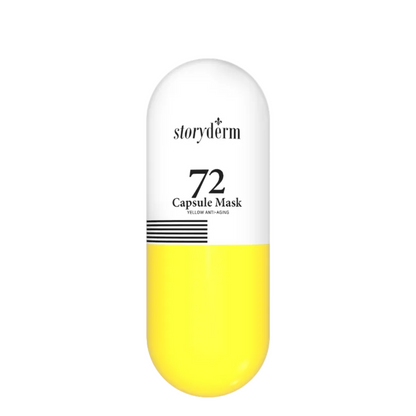     STORYDERM 72 Capsule Mask Yellow Anti-Aging stangrinanti veido kaukė su peptidais