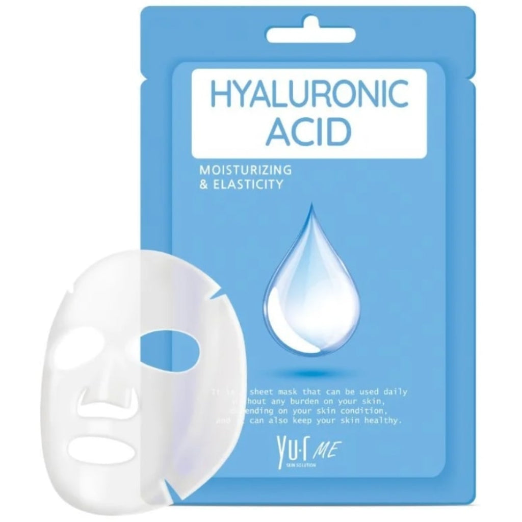     YU.R Me Hyaluronic Sheet Mask drėkinamoji lakštinė veido kaukė su hialurono rūgštimi