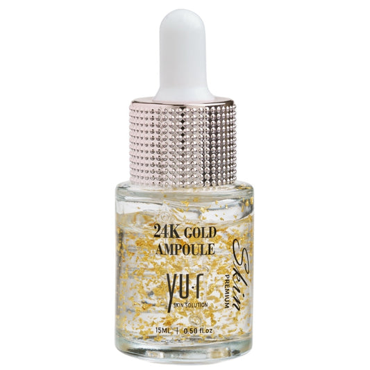 Yu.R 24K Gold Ampoule veido serumas su koloidiniu auksu ir hialurono rūgštimi 15 ml