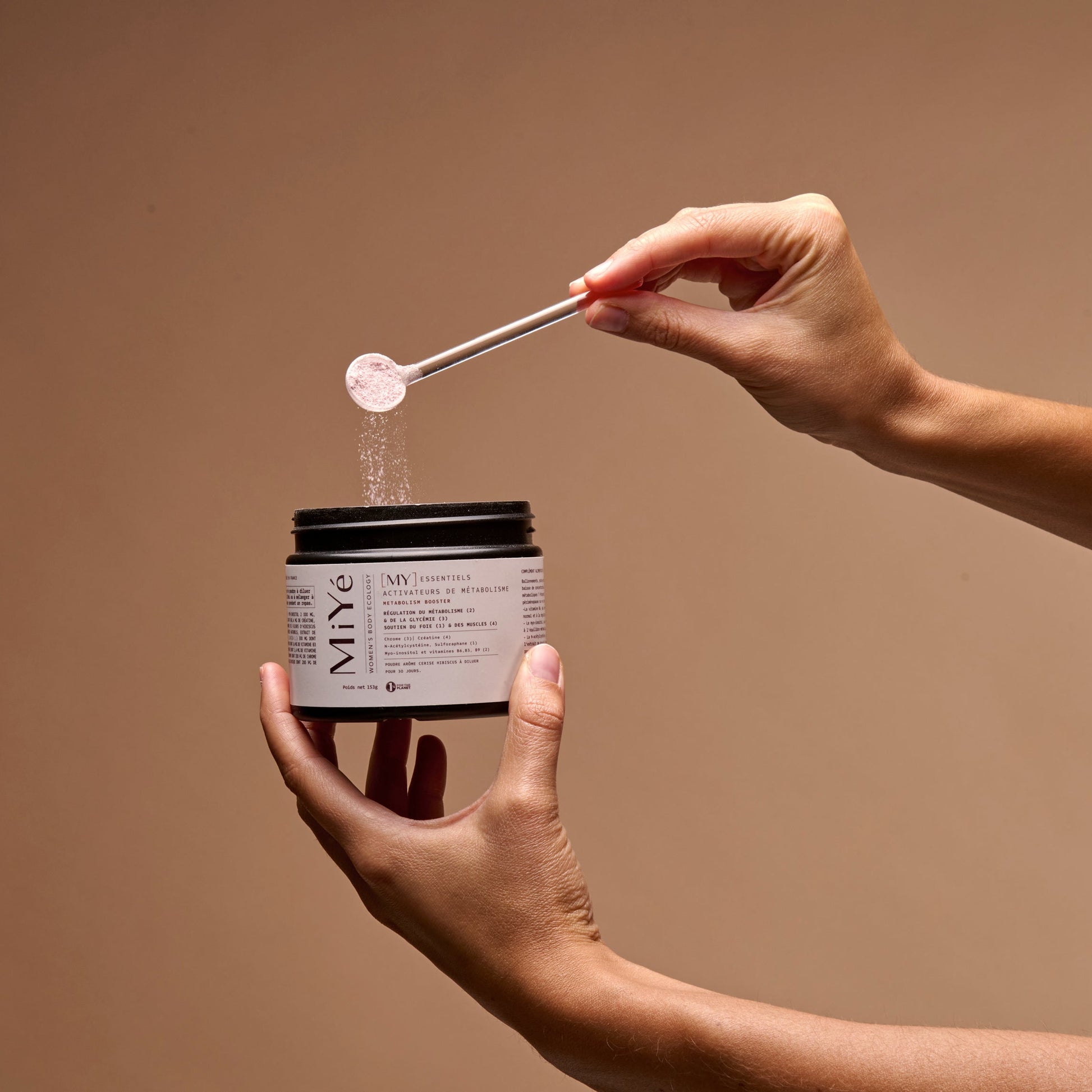 MiYé Metabolism Activator vyšnių ir hibisko skonio milteliai 30 dienų kursui