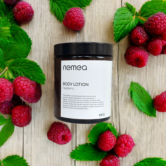 NEMEA Anticeliulitinis, liekninantis kūno losjonas Avietė 150g