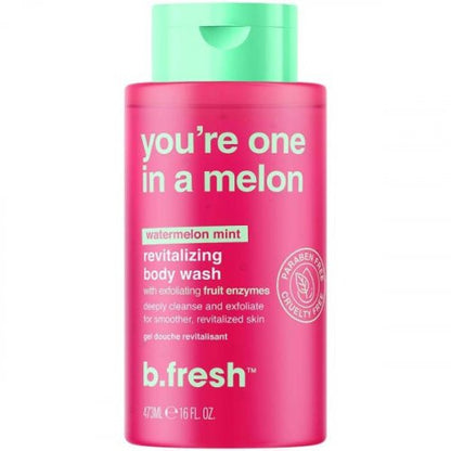 b.fresh You're One in a Melon - gaivinantis kūno prausiklis su vaisių fermentais, 473 ml