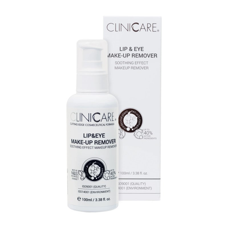 CLINICCARE LIP & EYE MAKE-UP REMOVER, makiažo valiklis 100 ml