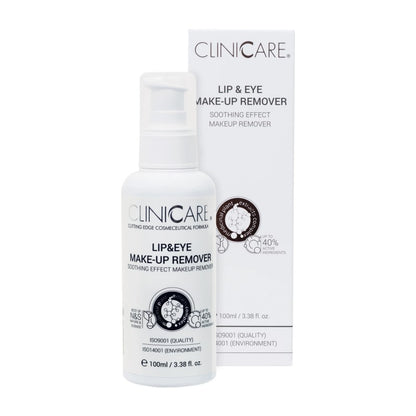 CLINICCARE LIP & EYE MAKE-UP REMOVER, makiažo valiklis 100 ml