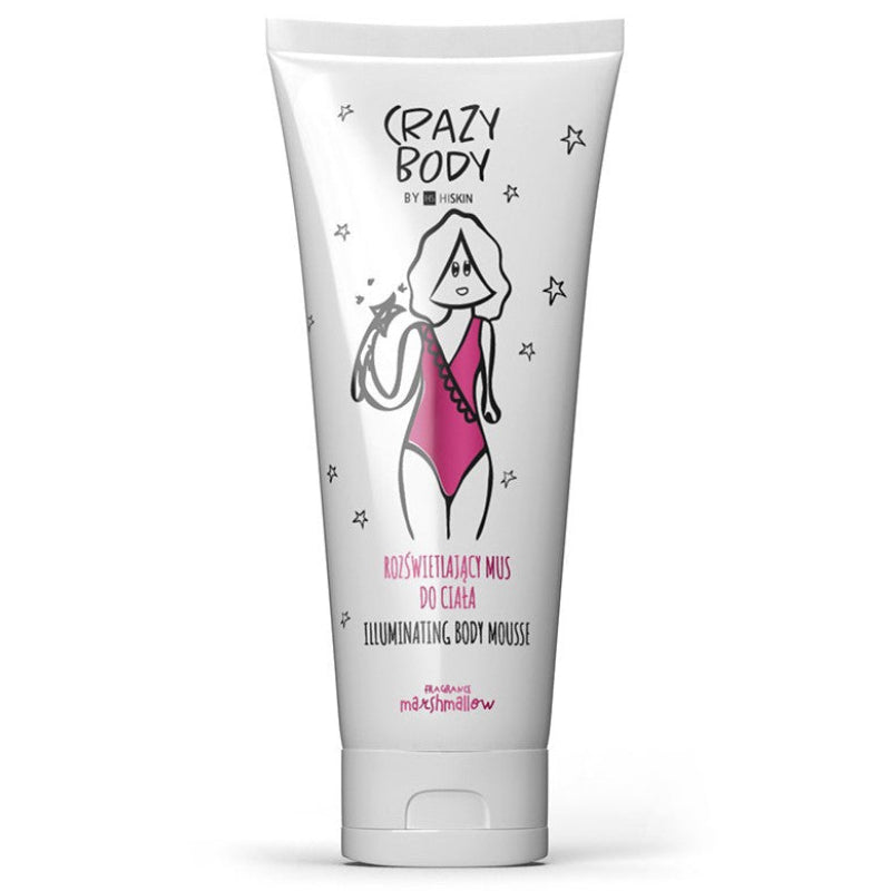 HISKIN Crazy Body Marshmallow švytėjimo suteikianti kūno suflė 250 ml