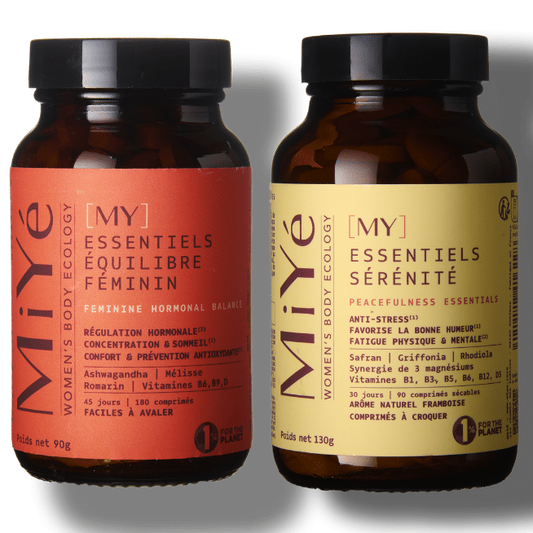 MiYé - DUO Feel Good, hormonų balansui ir emocinei savijautai, 180 tabl. (45 d.)