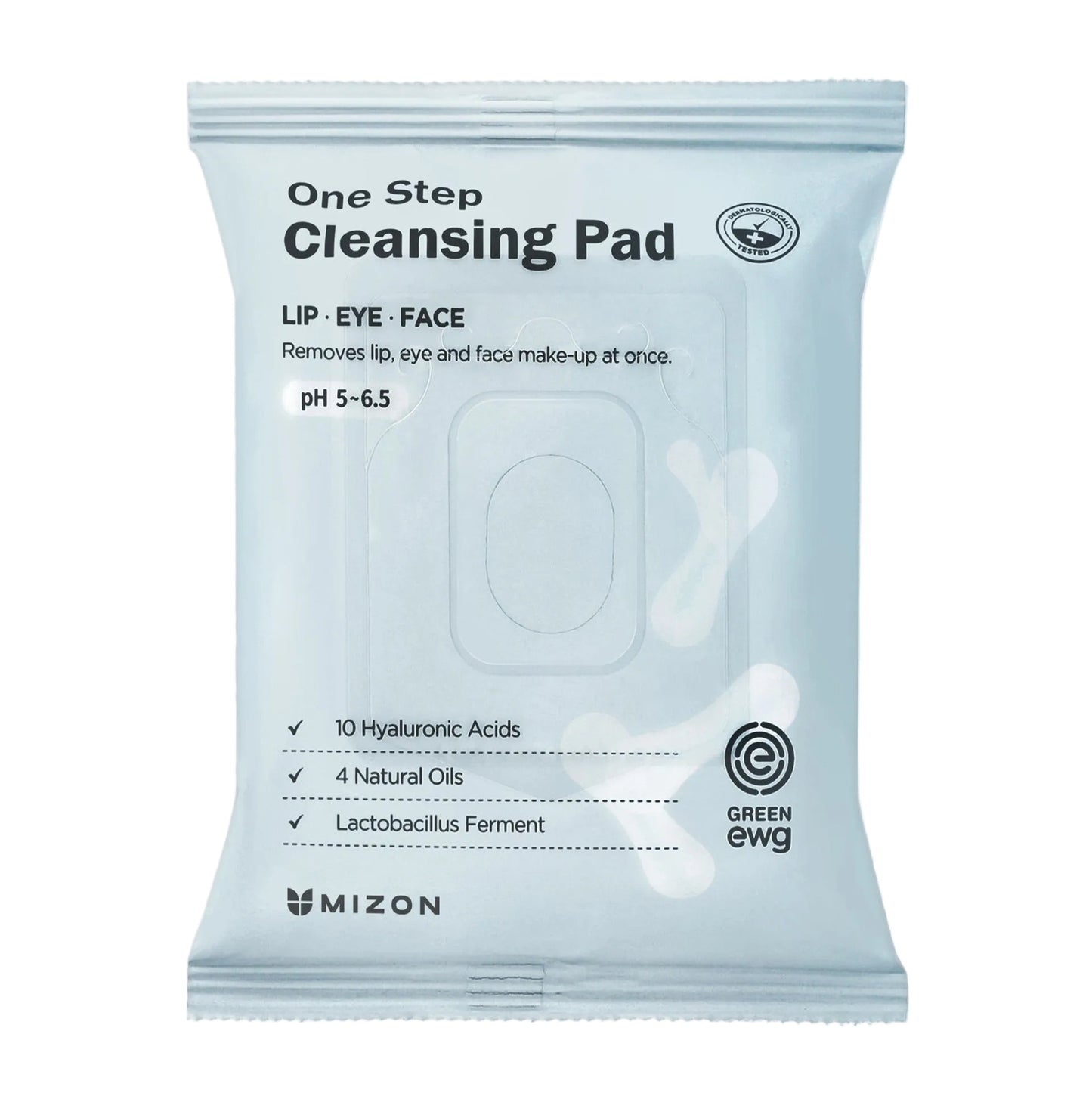 Mizon valomieji padeliai su hialuronu one step cleansing pad makiažui valyti