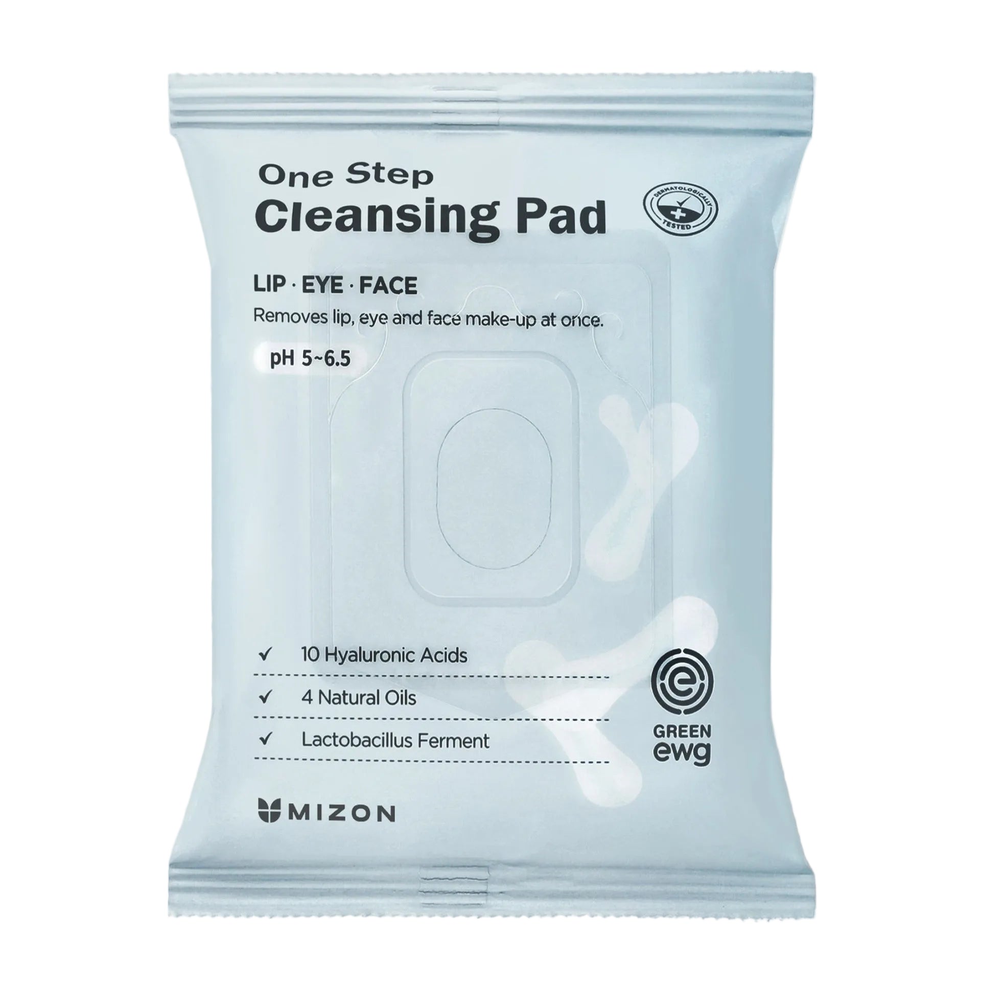 Mizon valomieji padeliai su hialuronu one step cleansing pad makiažui valyti