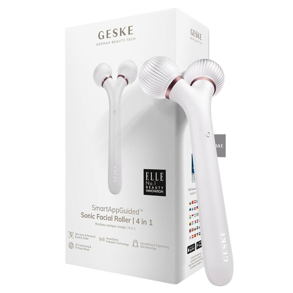 GESKE veido ir kūno masažuoklis su sonic technologija facial body roller 4 in 1