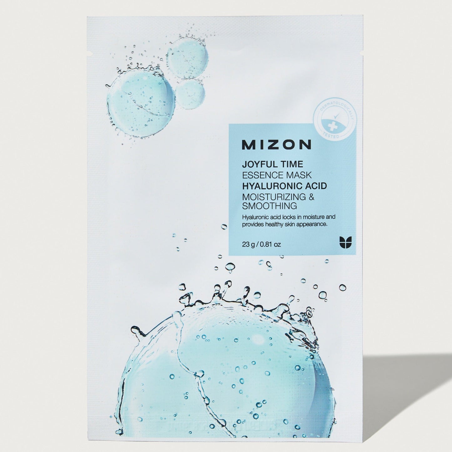 Mizon lakštinė veido kaukė su hialuronu joyful time essence mask drėkinimui