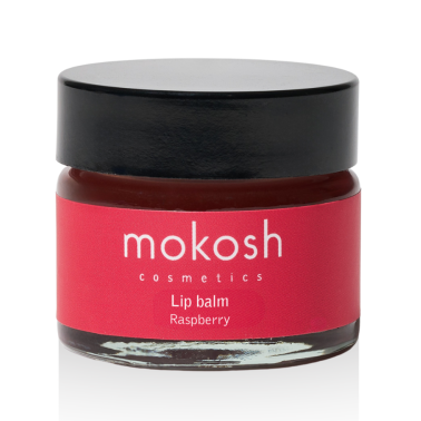 MOKOSH lūpų balzamas „Raspberry“ – natūralus, drėkinantis ir apsauginis balzamas su aviečių kvapu, Luminosa.lt