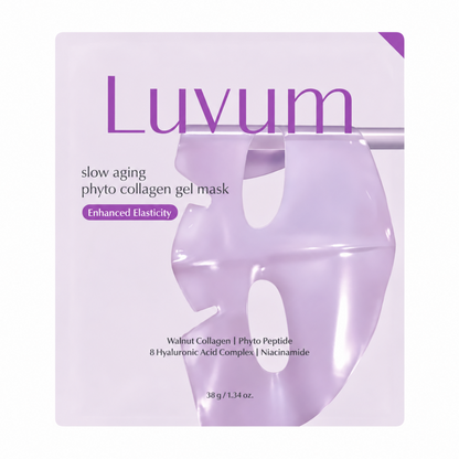 LUVUM Slow Aging Phyto Collagen Gel Mask hidrogelinė veido kaukė, 1 vnt., 38 g