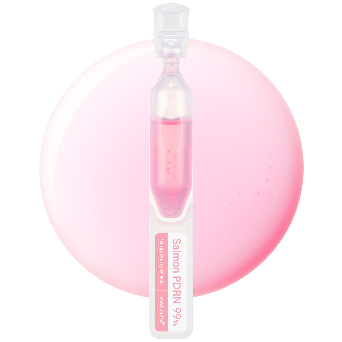 Medicube PDRN Pink One Day Serum – atidaryta rožinio serumo ampulė