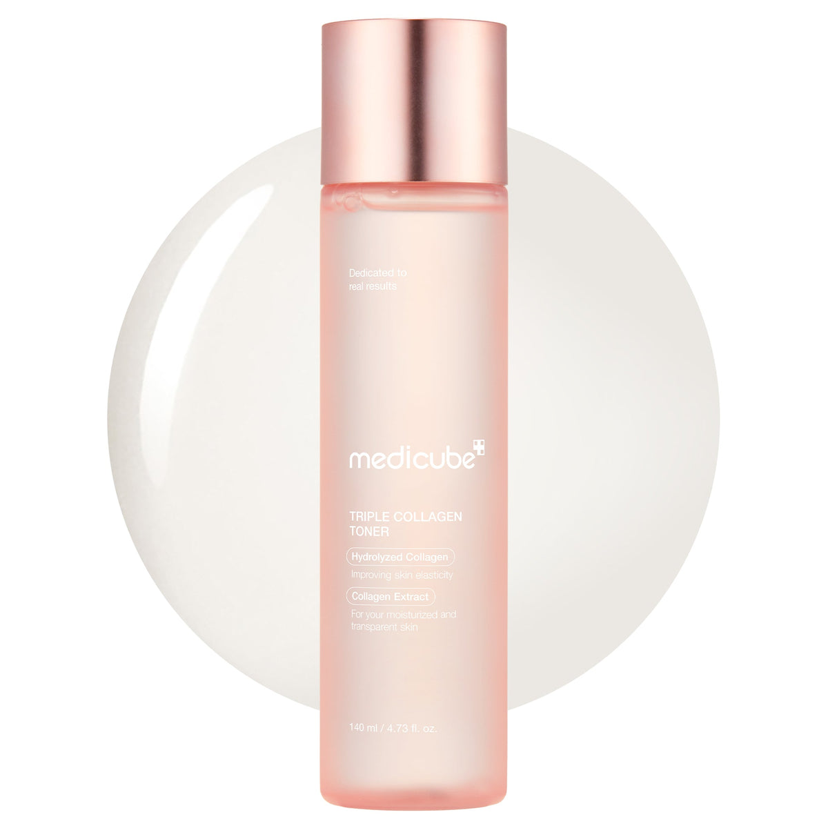 Medicube Triple Collagen Toner 4.0 140 ml – rožinis toniko buteliukas