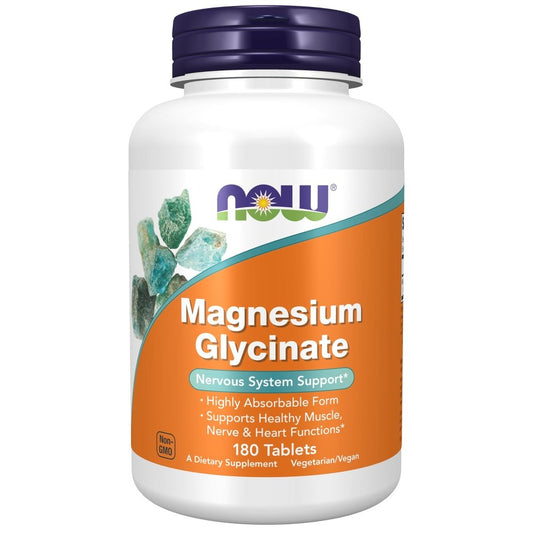 NOW Foods Magnesium Glycinate magnio bisglicinatas – 180 tablečių