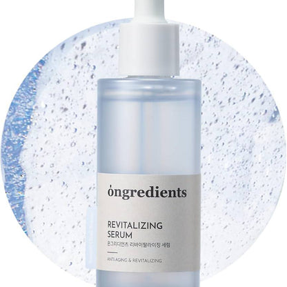 Ongredients Revitalizing Serum – intensyviai drėkinantis veido serumas su hialurono rūgštimi ir niacinamidu.