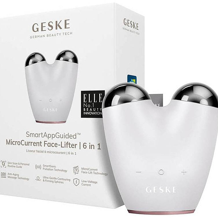 GESKE MicroCurrent Face-Lifter – išmanus mikrosrovių prietaisas veido odos priežiūrai ir stangrinimui.
