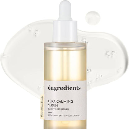 Ongredients Cera Calming Serum – raminamasis ir drėkinantis veido serumas su centelės ekstraktu ir keramidais.