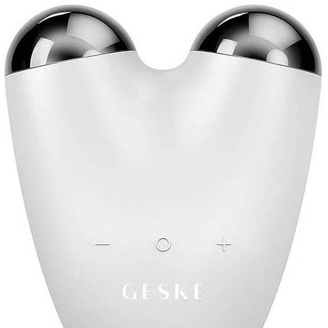 GESKE prietaisas – 6-in-1 mikrosrovių technologija, kontūrų tonizavimui ir masažui.