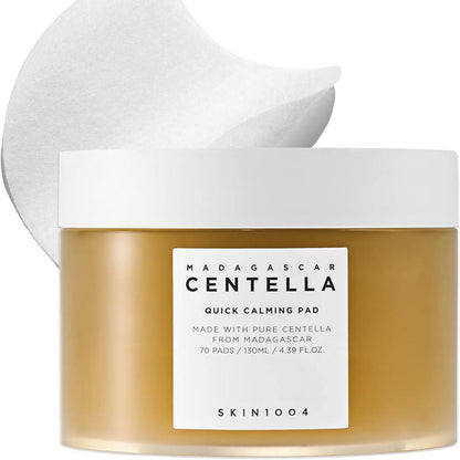 SKIN1004 Madagascar Centella Quick Calming Pad - raminamieji toniko padeliai su Centella, 70 vnt