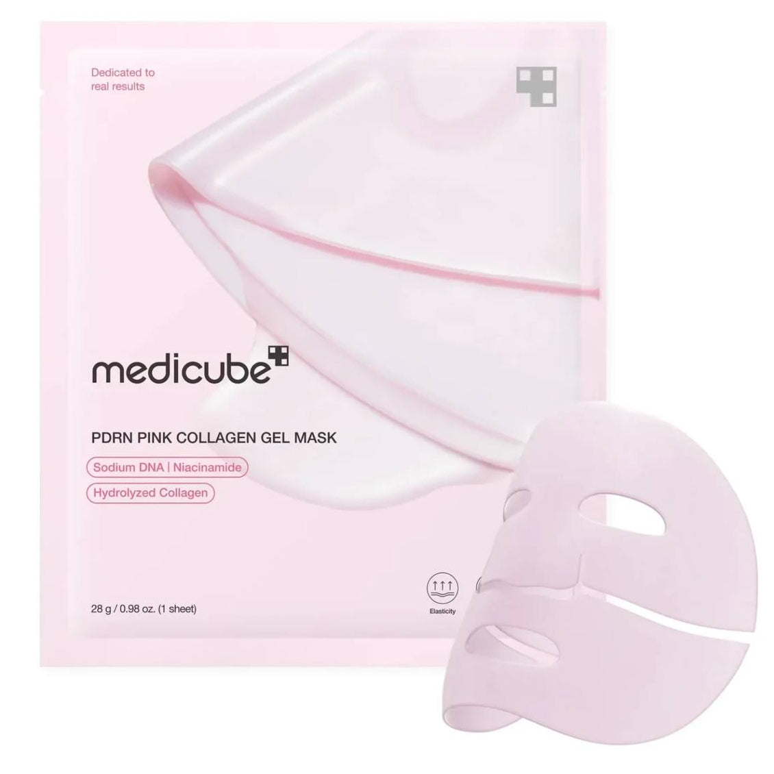 Medicube PDRN Pink Collagen Jelly Gel Mask hidrogelinė veido kaukė su PDRN ir kolagenu