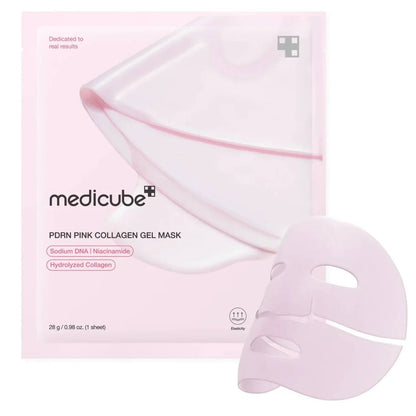 Medicube PDRN Pink Collagen Jelly Gel Mask hidrogelinė veido kaukė su PDRN ir kolagenu