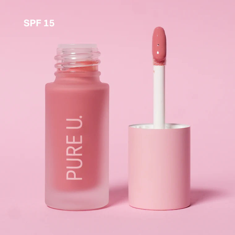 „Balmy Lip Tint“ – natūralus veganiškas lūpų balzamas, aliejus ir blizgis su SPF15. Drėkina lūpas, suteikia švelnų atspalvį, spindesį ir apsaugą nuo išsausėjimo.