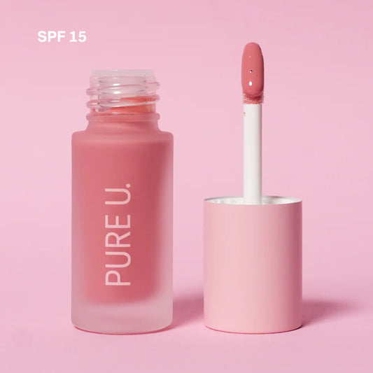 „Balmy Lip Tint“ – natūralus veganiškas lūpų balzamas, aliejus ir blizgis su SPF15. Drėkina lūpas, suteikia švelnų atspalvį, spindesį ir apsaugą nuo išsausėjimo.