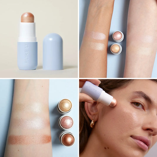 PURE U. Highlighter Balm Warm Silk kreminė švytėjimo priemonė – produktas, atspalvis ir naudojimas