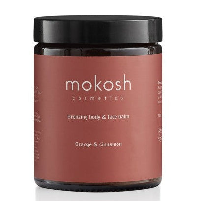 Mokosh savaiminio įdegio kūno ir veido losjonas „Orange & Cinnamon“ – natūralus įdegio balzamas be saulės, Luminosa.lt