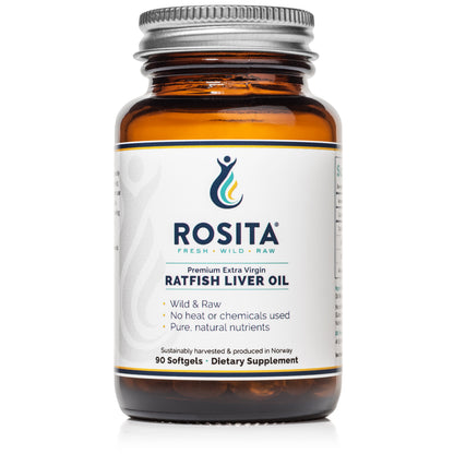 Rosita Ratfish Liver Oil chimerų kepenų aliejus, 90 minkštųjų kapsulių