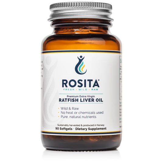 Rosita Ratfish Liver Oil chimerų kepenų aliejus, 90 minkštųjų kapsulių