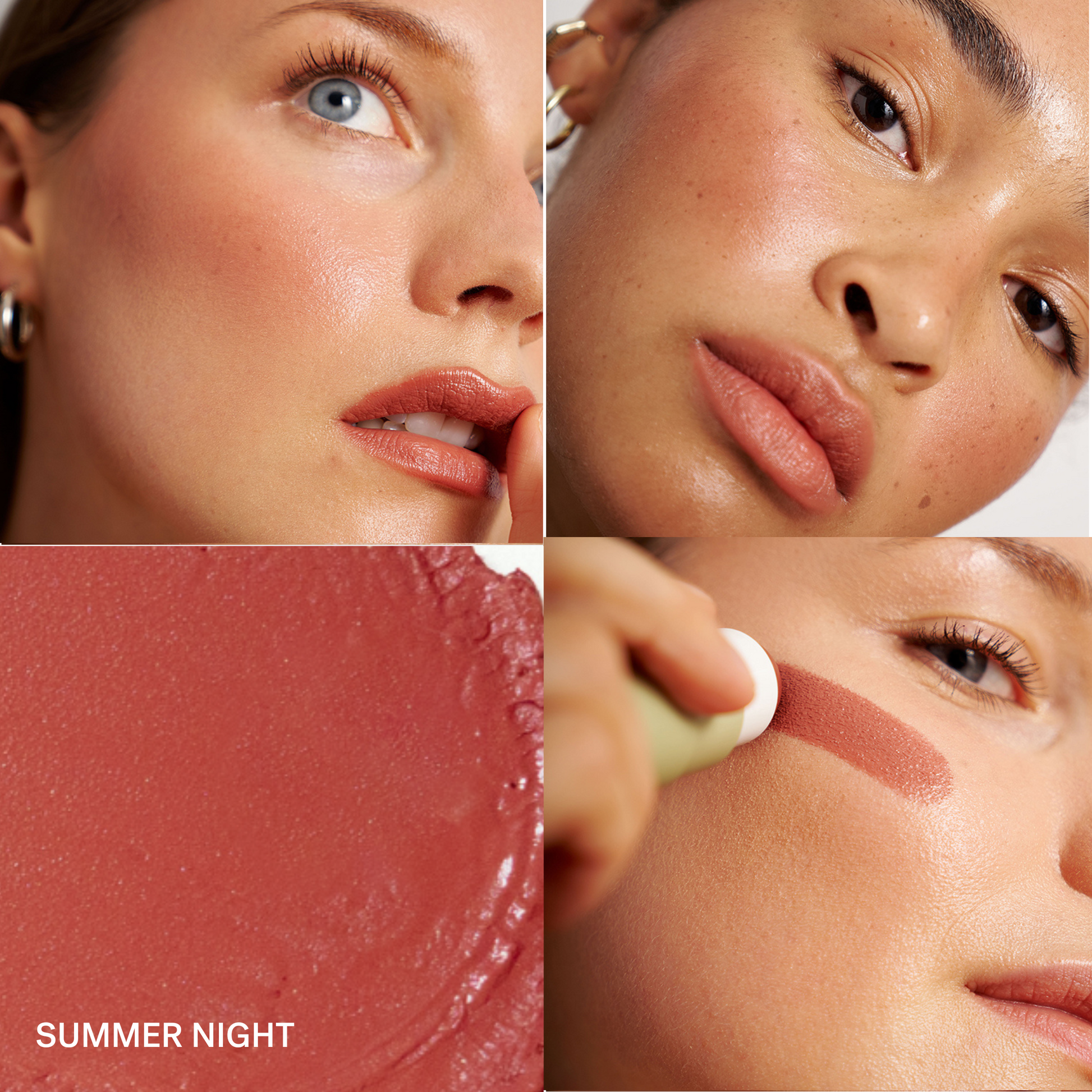 PURE U. Blush Balm kreminiai skaistalai jautriai odai – veganiški, natūralūs, be kvapiklių, tinka visų tipų odai