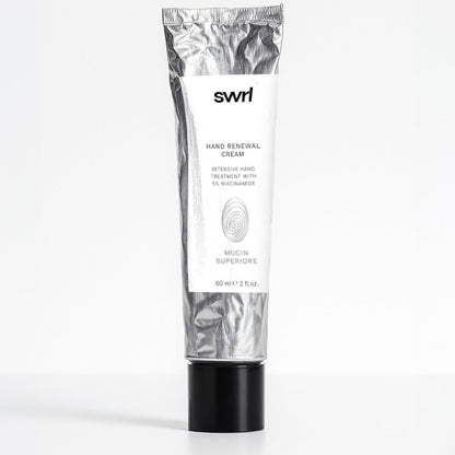 SWRL Hand Renewal Cream drėkinamasis rankų kremas su niacinamidu, 60 ml – produkto pakuotė